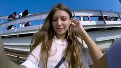 Play Watch as petite teenager Talia Mint teases her fan with a remote control toy in public, getting turned on while playing outside
