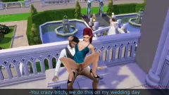 Oynat The Sims 4: Damadın Evlilik Öncesi Kararsız - Mistress ile Açık Hava Halk Seks